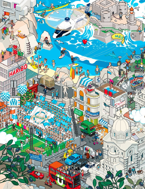 Affiche de Marseille -...